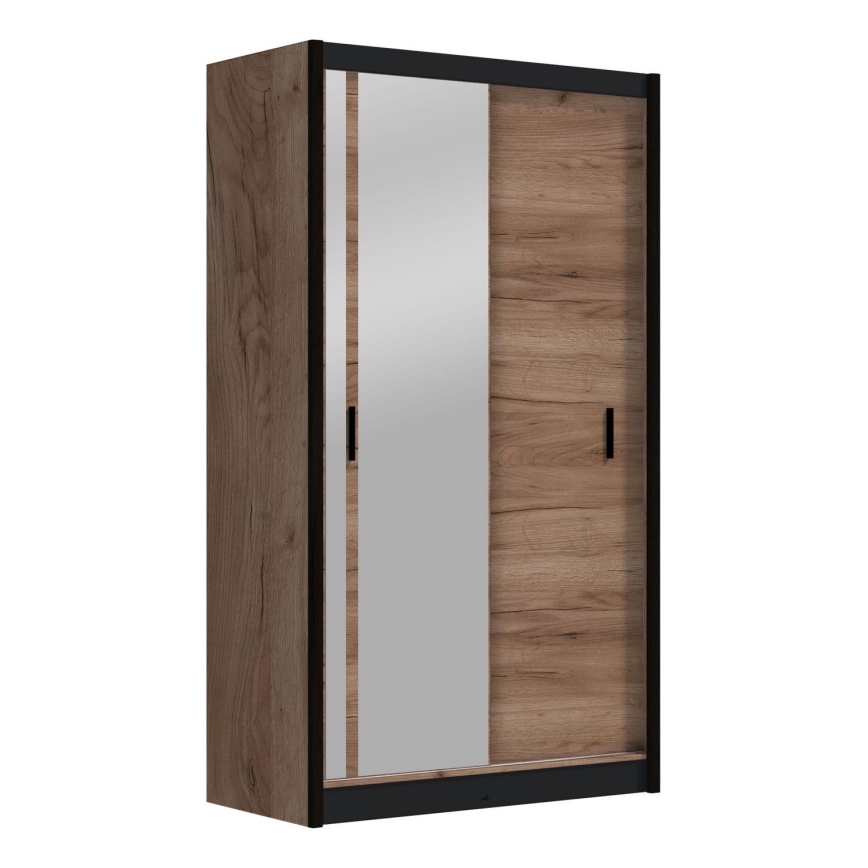Ormar s ogledalom SABRINA 120x215 cm hrast craft