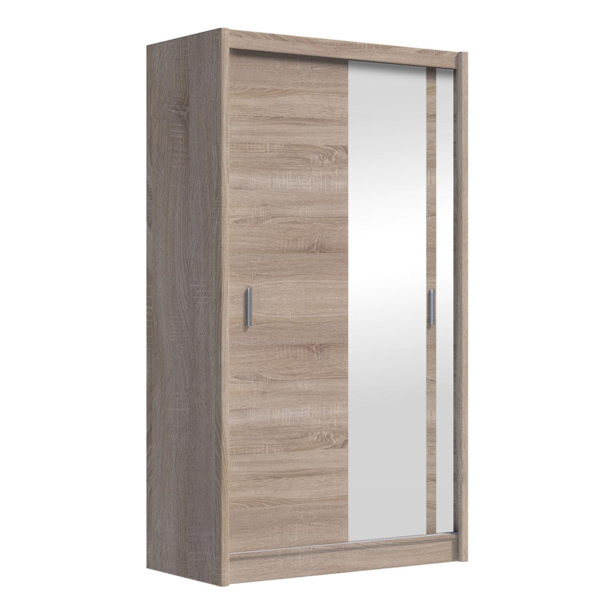 Ormar s ogledalom SABRINA 120x215 cm hrast sonoma