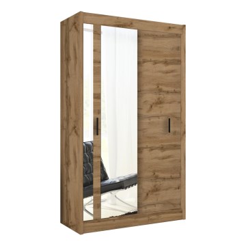Ormar s ogledalom SABRINA 120x215 cm hrast woltan