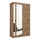 Ormar s ogledalom SABRINA 120x215 cm hrast woltan