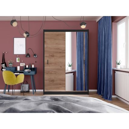 Ormar s ogledalom SABRINA 150x215 cm hrast craft