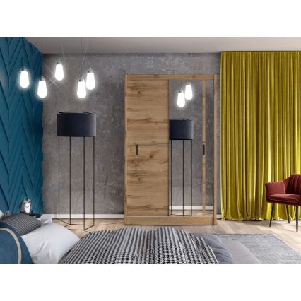 Ormar s ogledalom SABRINA 150x215 cm hrast woltan
