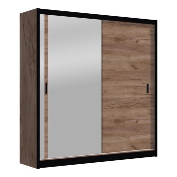 Ormar s ogledalom SABRINA 180x215 cm hrast craft