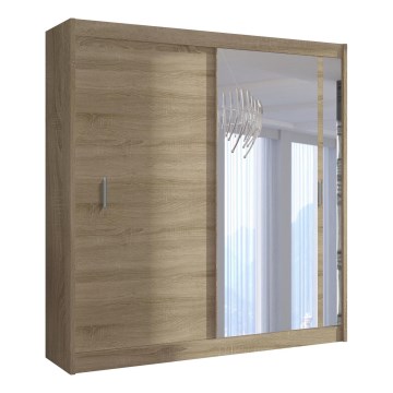 Ormar s ogledalom SABRINA 180x215 cm hrast sonoma