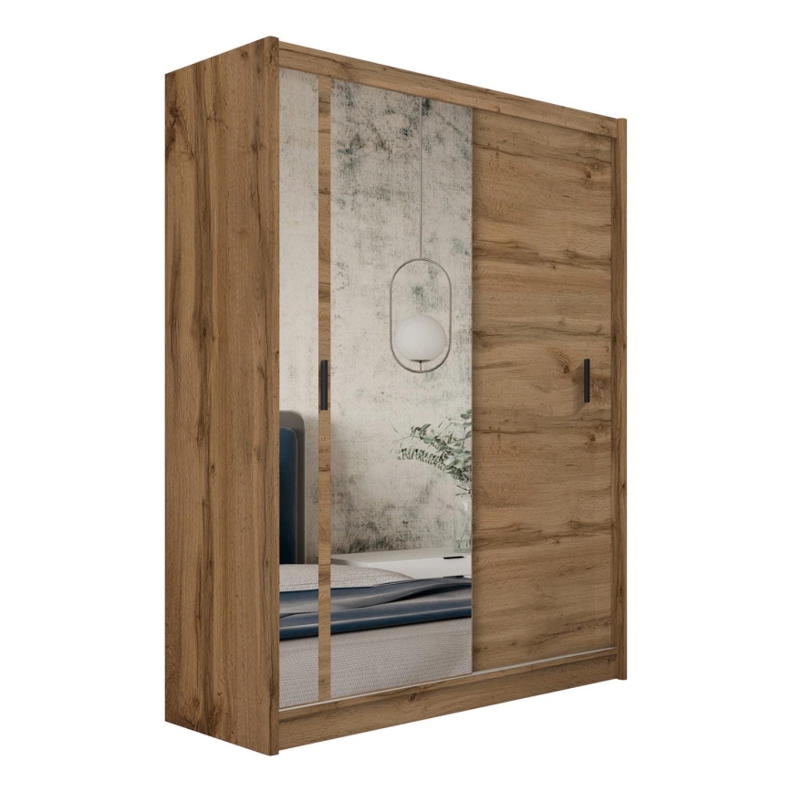 Ormar s ogledalom SABRINA 180x215 cm hrast woltan