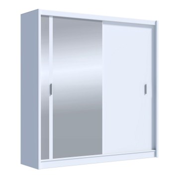 Ormar s ogledalom SABRINA 203x215 cm bijela