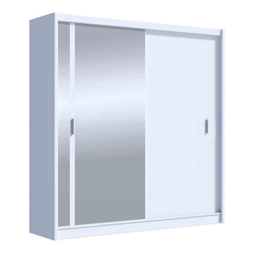 Ormar s ogledalom SABRINA 203x215 cm bijela
