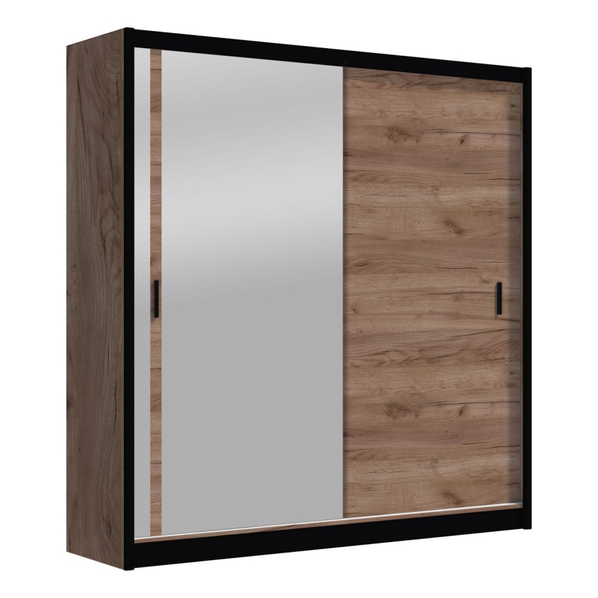 Ormar s ogledalom SABRINA 203x215 cm hrast craft