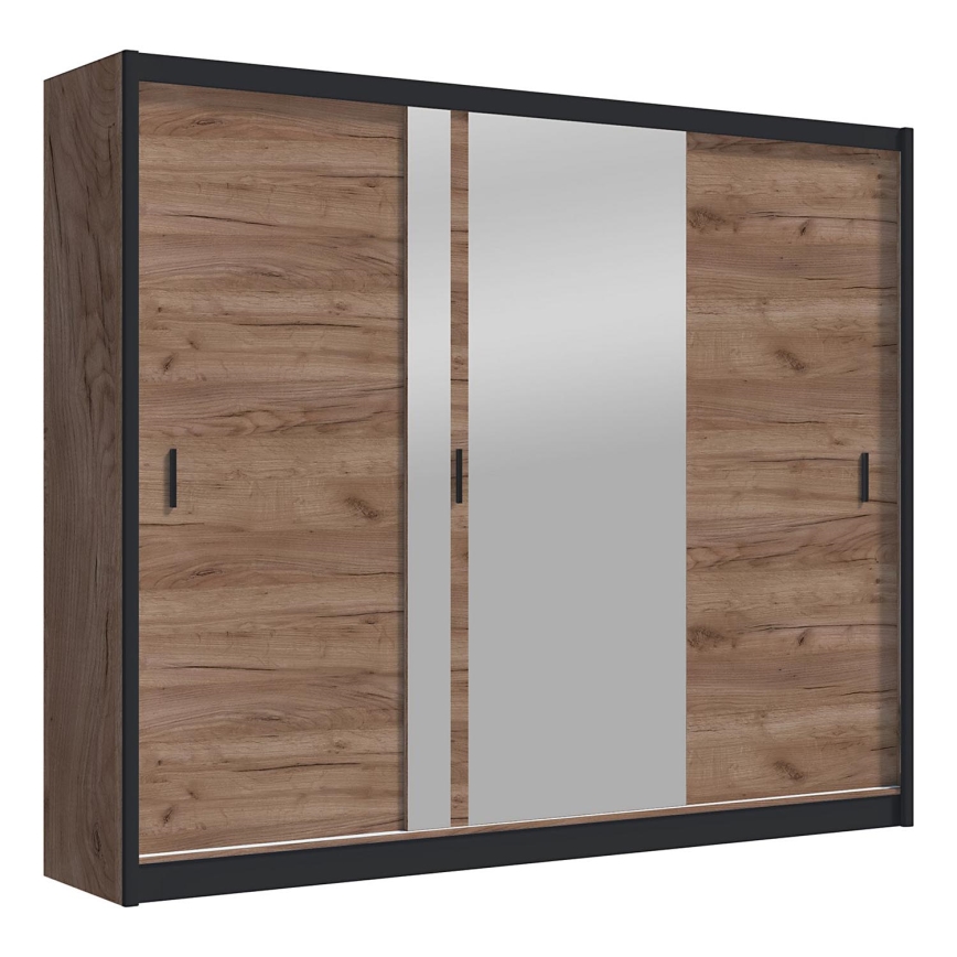 Ormar s ogledalom SABRINA 250x215 cm hrast craft