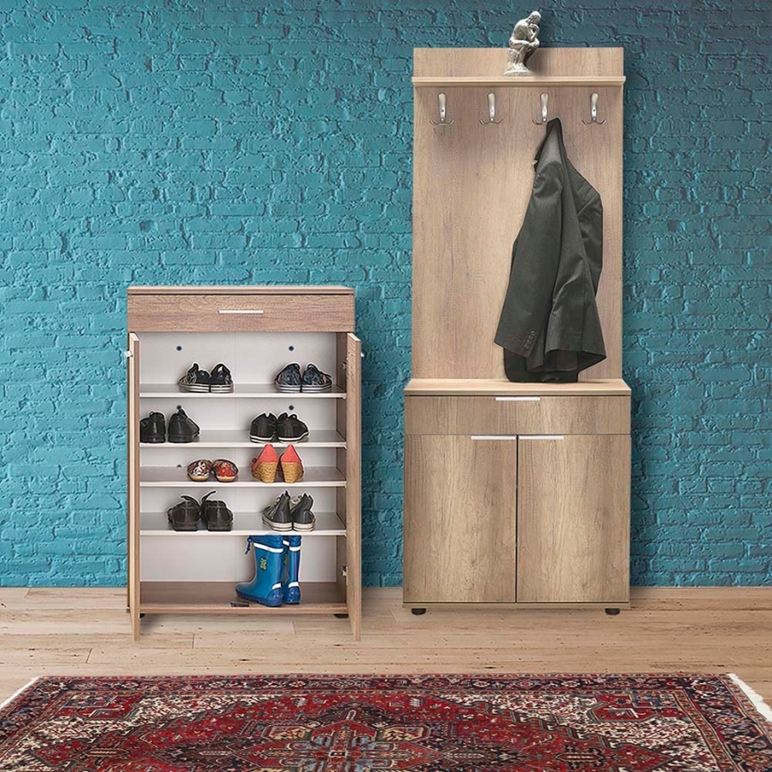 Ormarić za cipele 108x73 cm smeđa