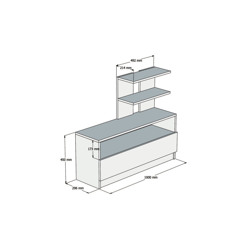 Ormarić za cipele AIRY 85x100 cm bijela