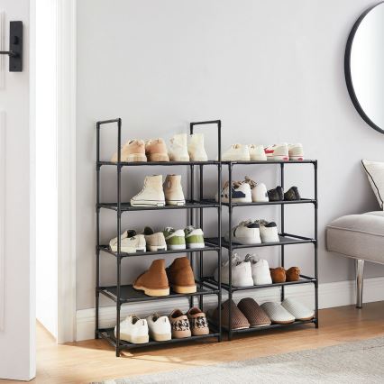 Ormarić za cipele ALVORO, crne boje