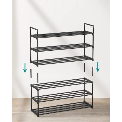 Ormarić za cipele ALVORO crni