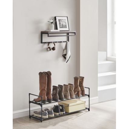 Ormarić za cipele ALVORO, crni