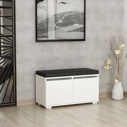 Ormarić za cipele DRAGO 42x80 cm bijela/crna