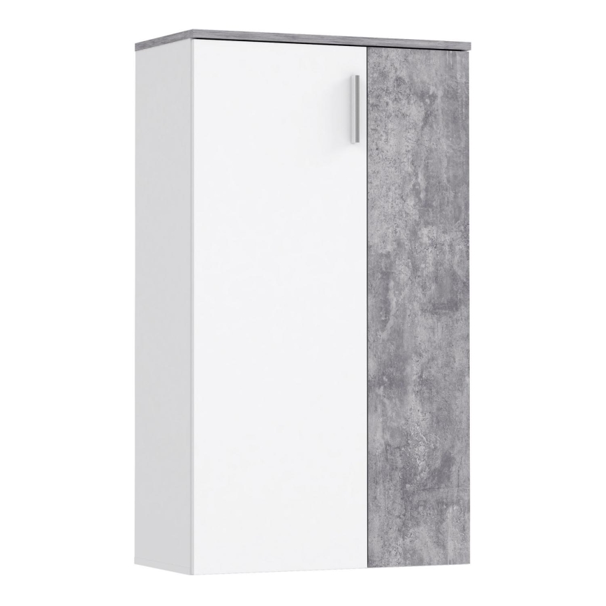 Ormarić za cipele ETON bijela/siva beton