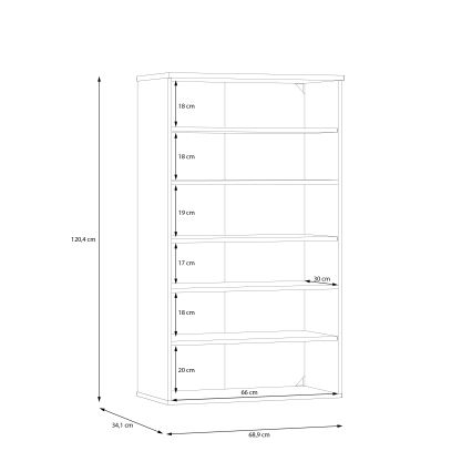 Ormarić za cipele ETON hrast artisan/zelena