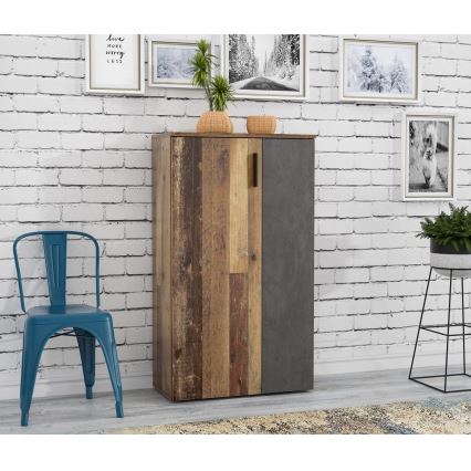 Ormarić za cipele ETON smeđa/antracit