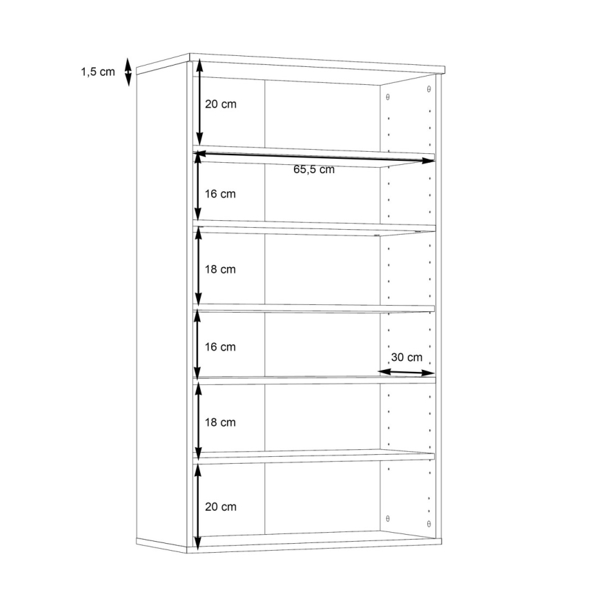 Ormarić za cipele ETON smeđi/antracit