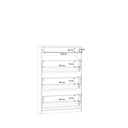 Ormarić za cipele KAVI hrast Artisan