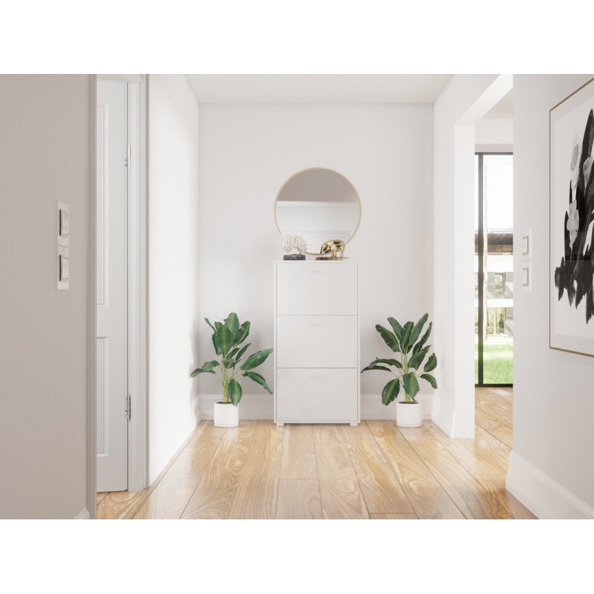 Ormarić za cipele PIGO 60x109x25 cm bijeli