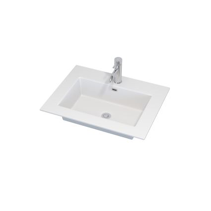 Ormarić za kupaonicu s umivaonikom GRIBSKOV 60 cm smeđa/hrast/bijela