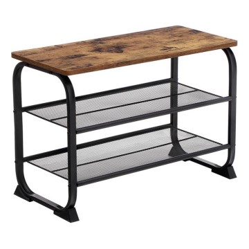 Ormarić za obuću DAVOR smeđa/crna