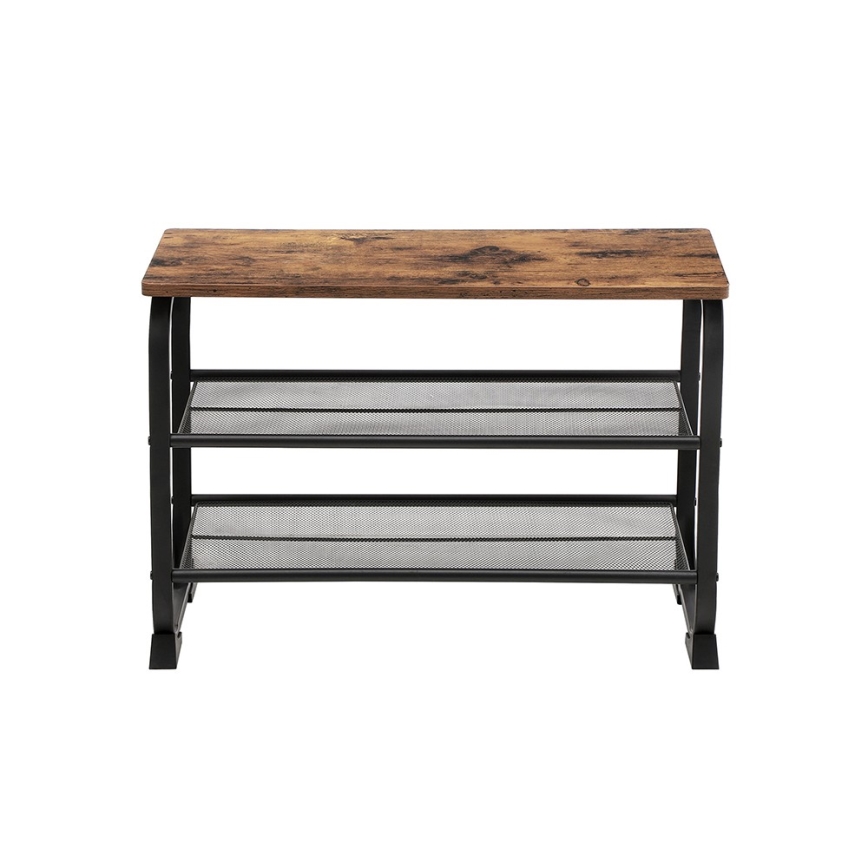 Ormarić za obuću DAVOR smeđa/crna