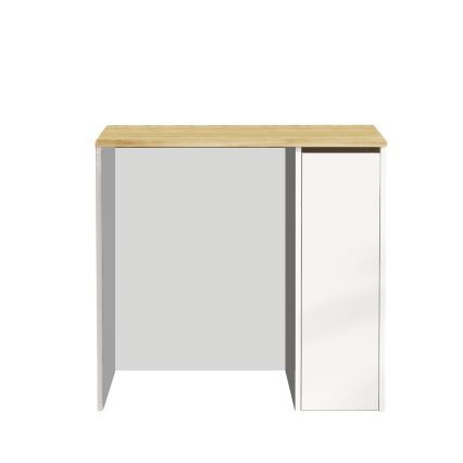 Ormarić za perilicu rublja sa skladišnim prostorom 88,3x93,5 cm bijela/orah