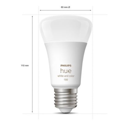 Početni paket Philips Hue WHITE AND COLOR AMBIANCE 2x E27/9W/230V 2000-6500K + Hue Bridge