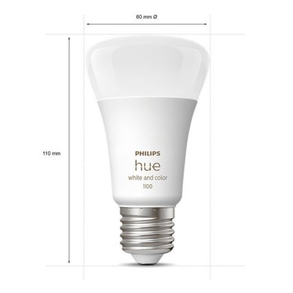 Osnovni set Philips Hue WHITE AND COLOR AMBIANCE 3xE27/9W/230V 2000-6500K + uređaj za povezivanje