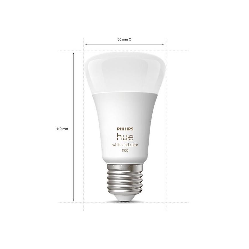 Osnovni set Philips Hue WHITE AND COLOR AMBIANCE 3xE27/9W/230V 2000-6500K + uređaj za povezivanje