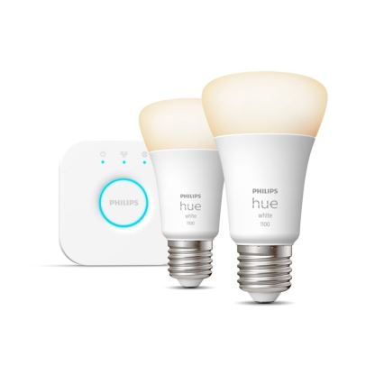 Osnovni set Philips Hue WHITE 2xE27/9,5W 2700K + uređaj za povezivanje