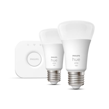 Osnovni set Philips Hue WHITE 2xE27/9,5W 2700K + uređaj za povezivanje