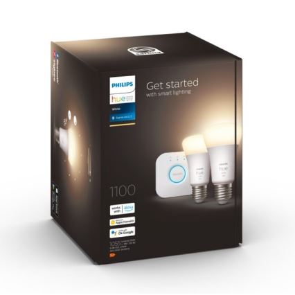 Osnovni set Philips Hue WHITE 2xE27/9,5W 2700K + uređaj za povezivanje