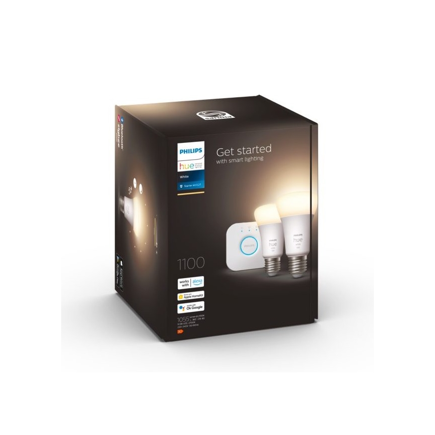 Osnovni set Philips Hue WHITE 2xE27/9,5W 2700K + uređaj za povezivanje