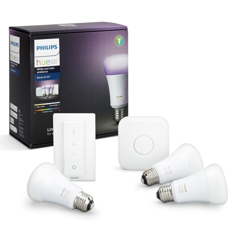 Osnovni set Philips Hue WHITE AND COLOR AMBIANCE 3xE27/10W/230V