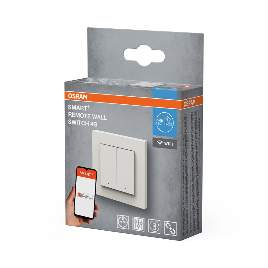 Osram - Bežični SMART+ prekidač s četiri tipke, 5V, Wi-Fi