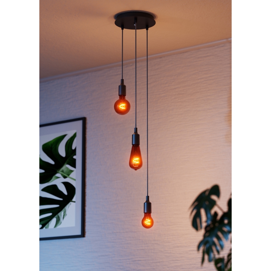 Osram - Kabel za napajanje PENDULUM BELL 1xE27/15W/230V crni