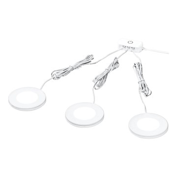 Osram - Komplet 3x LED svjetiljka za ispod ormarića UNDERCABINET LED/8,5W/230V 3000K bijela