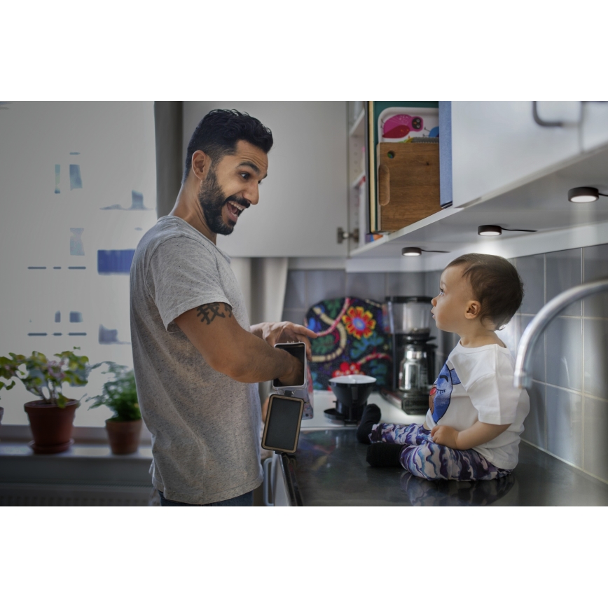 Osram - KOMPLET 3x LED svjetlo za ispod ormarića UNDERCABINET LED/3W/230V 3000K crno