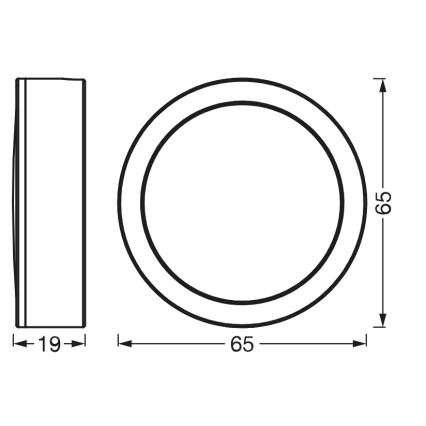 Osram - KOMPLET 3x LED svjetlo za ispod ormarića UNDERCABINET LED/3W/230V 3000K crno