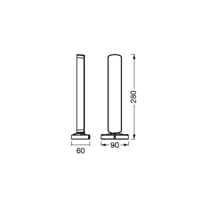 Osram - SET od 2 LED RGBW stolna lampa s prigušivanjem MOOD LIGHT LED/4W/230V 2700-6500K Wi-Fi + daljinski upravljač