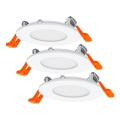 Osram - Komplet od 3 LED ugradnih svjetiljki SLIM LED/4,5W/230V