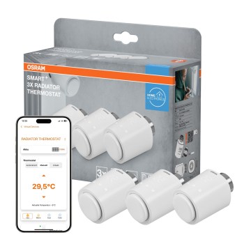 Osram - Komplet od 3 termostatskih glava SMART+ (3x AA) s Wi-Fi
