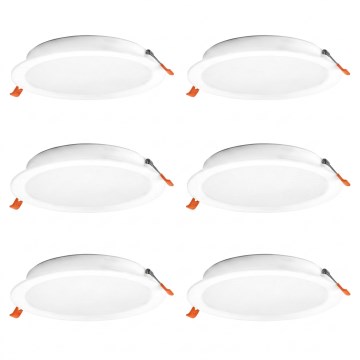 Osram - Komplet od 6 ugradnih stropnih svjetiljki ESSENTIAL LED/18W/230V 4000K Ø 22 cm bijela