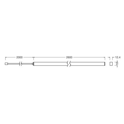 Osram - Komplet za proširenje prigušivog LED traka FLEX ACOUSTIC 2,6m LED/24W/24V