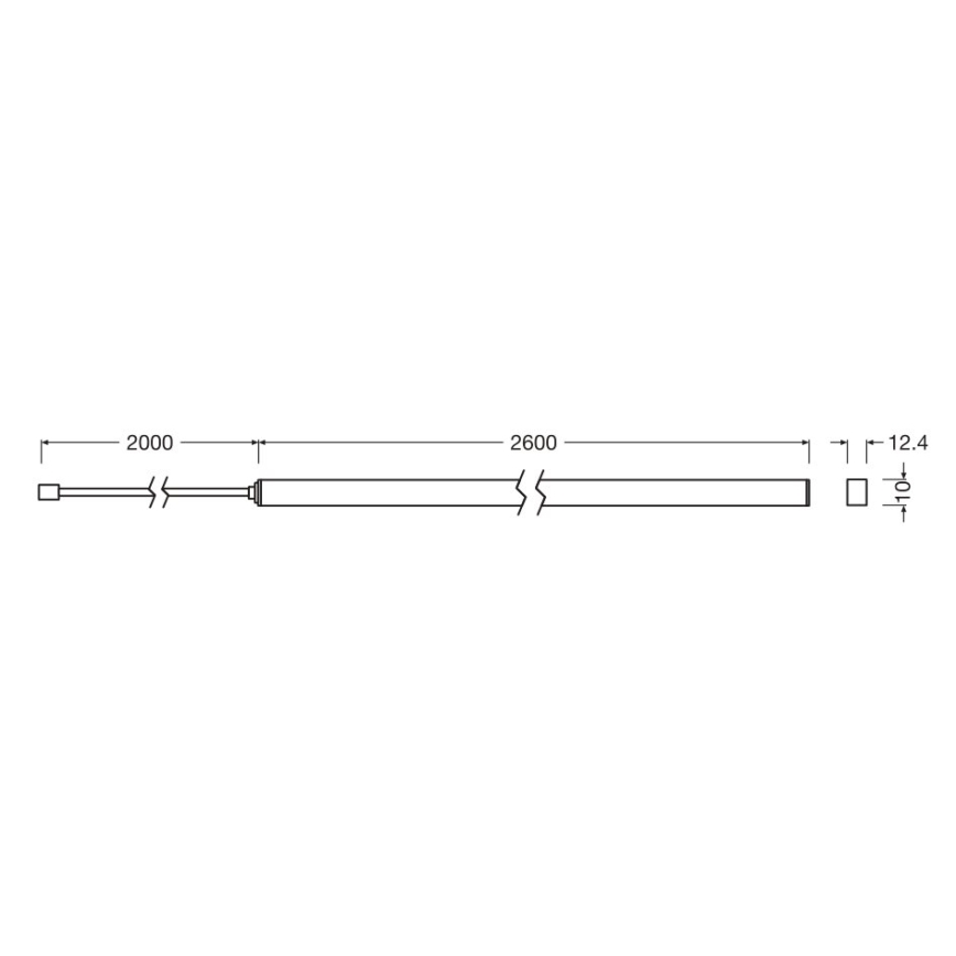 Osram - Komplet za proširenje prigušivog LED traka FLEX ACOUSTIC 2,6m LED/24W/24V
