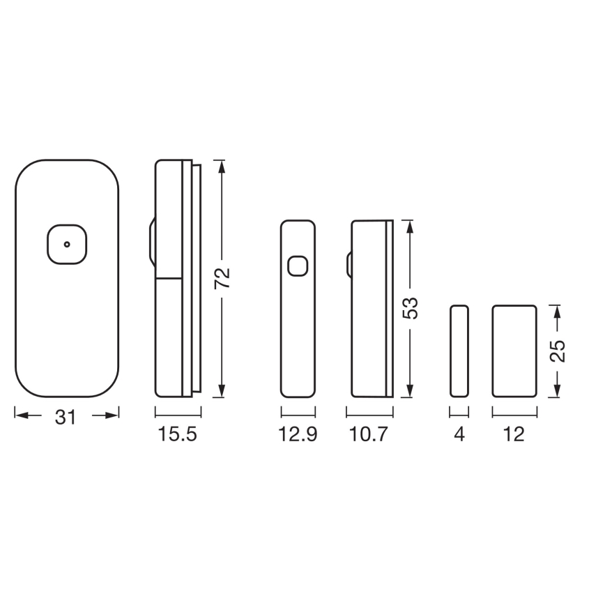 Osram - Kontaktni senzor SMART+ 3,7 V Wi‑Fi 500 mAh
