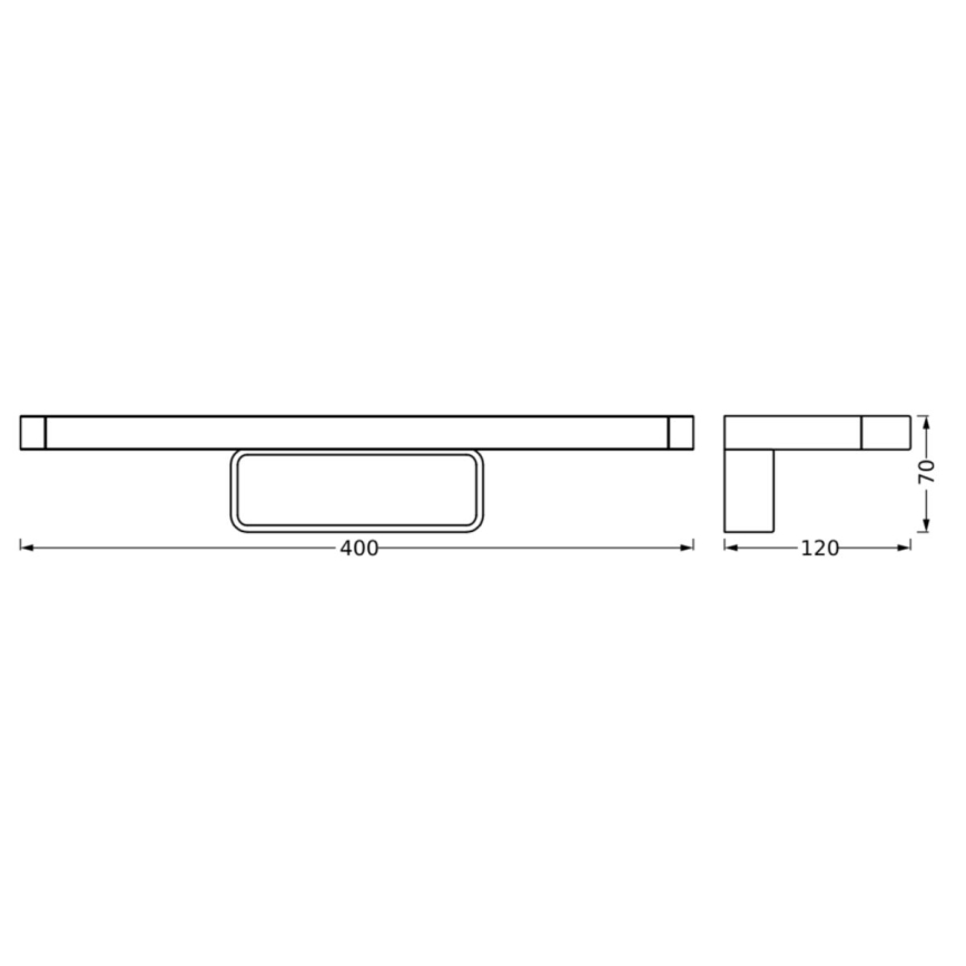 Osram - LED osvjetljenje za kupaonsko ogledalo DISC BAR LED/7W/230V 3000/4000K 40 cm IP44 sjajni krom